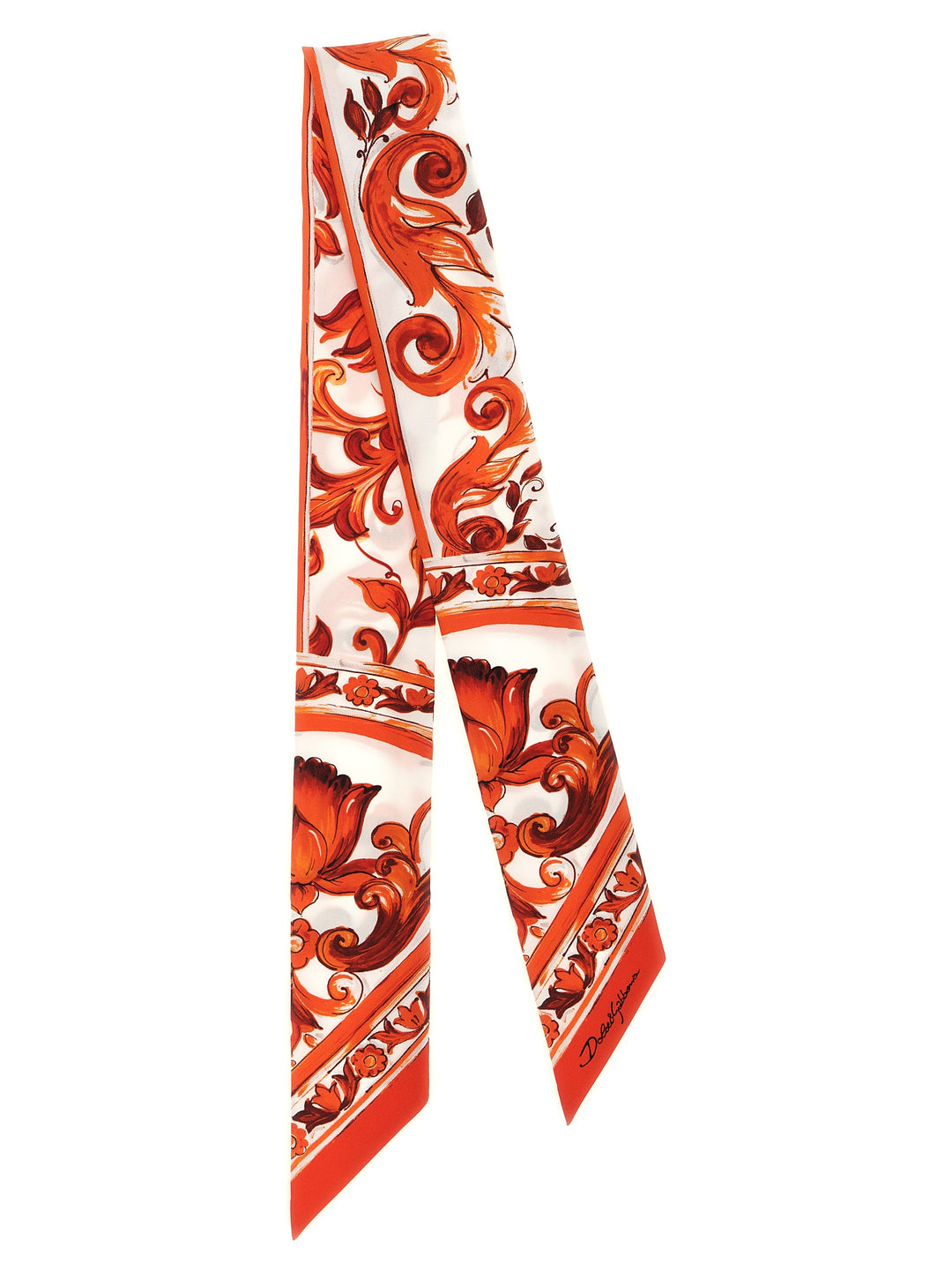 Dolce & Gabbana Maiolica Scarves and Foulards - Orange | b2c62ef0900299a70bad9b50aa41bb1630c2c7e4