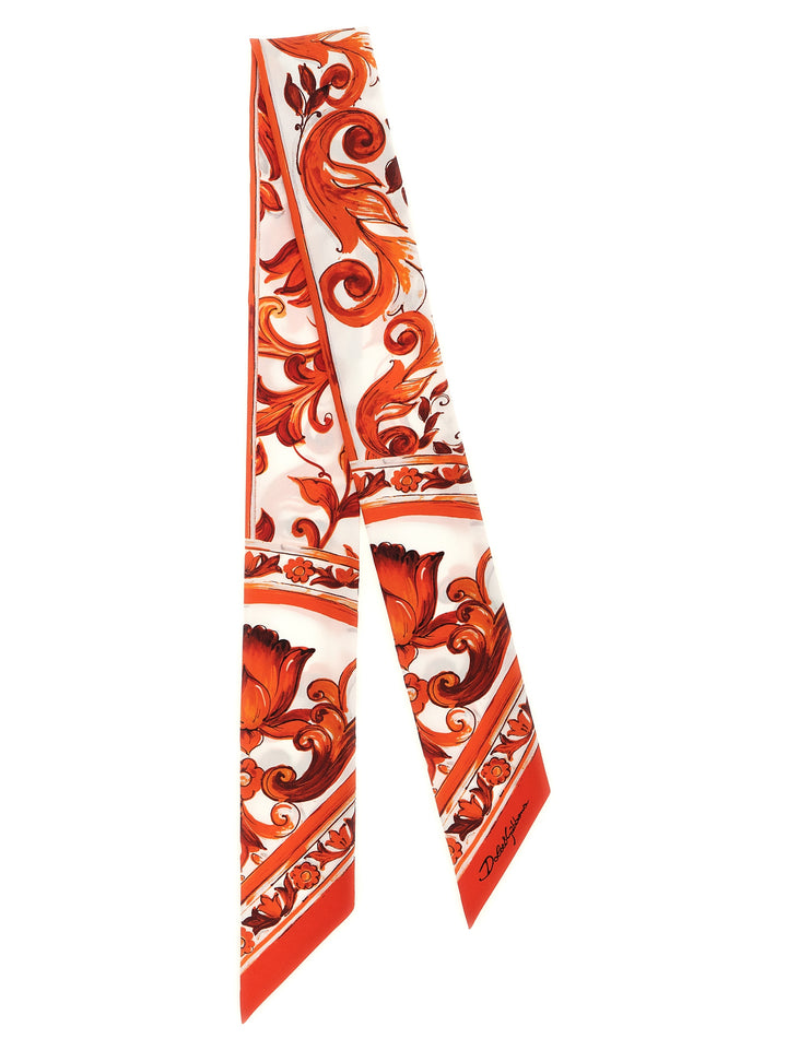 Dolce & Gabbana Maiolica Scarves and Foulards - Orange | b2c62ef0900299a70bad9b50aa41bb1630c2c7e4