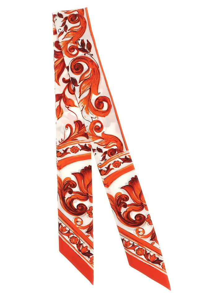 Dolce & Gabbana Maiolica Scarves and Foulards - Orange | 9fd8cc1ef06969ef827e80081468d150b35e2bd5