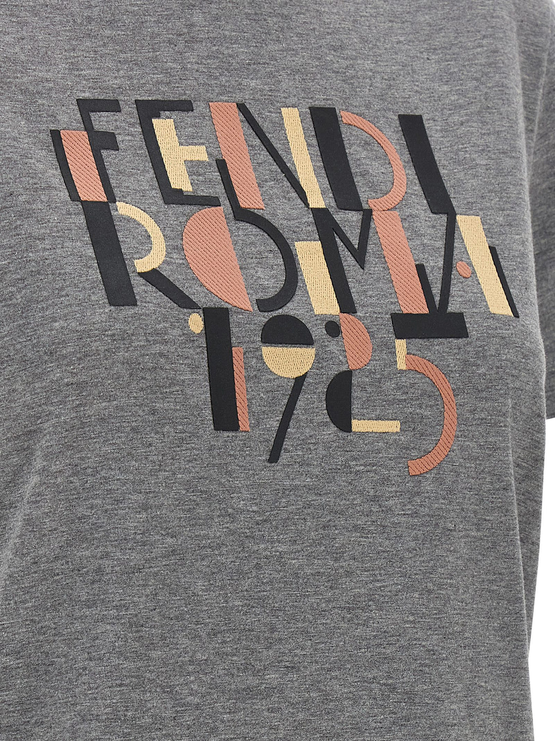 Fendi Fendi Roma 1925 T-shirt - Gray | b0a3edbb7277a93aa7f2f51a54f0697fcf9e89b5