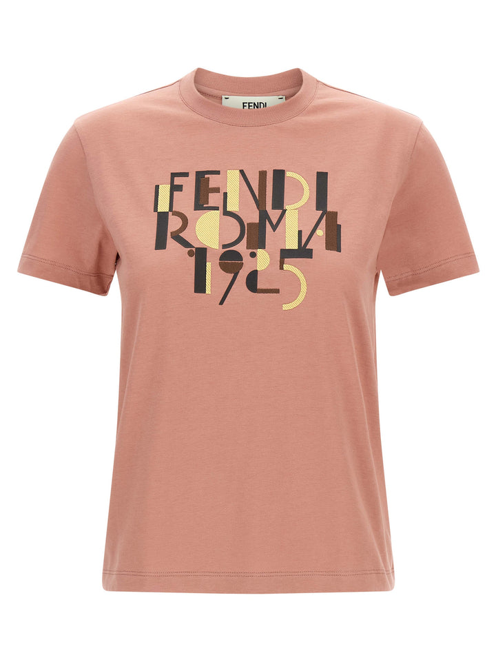 Fendi Fendi Roma 1925 T-shirt - Pink | 1a2a0816210b32a758fcb6f7b96da63bf34f623a