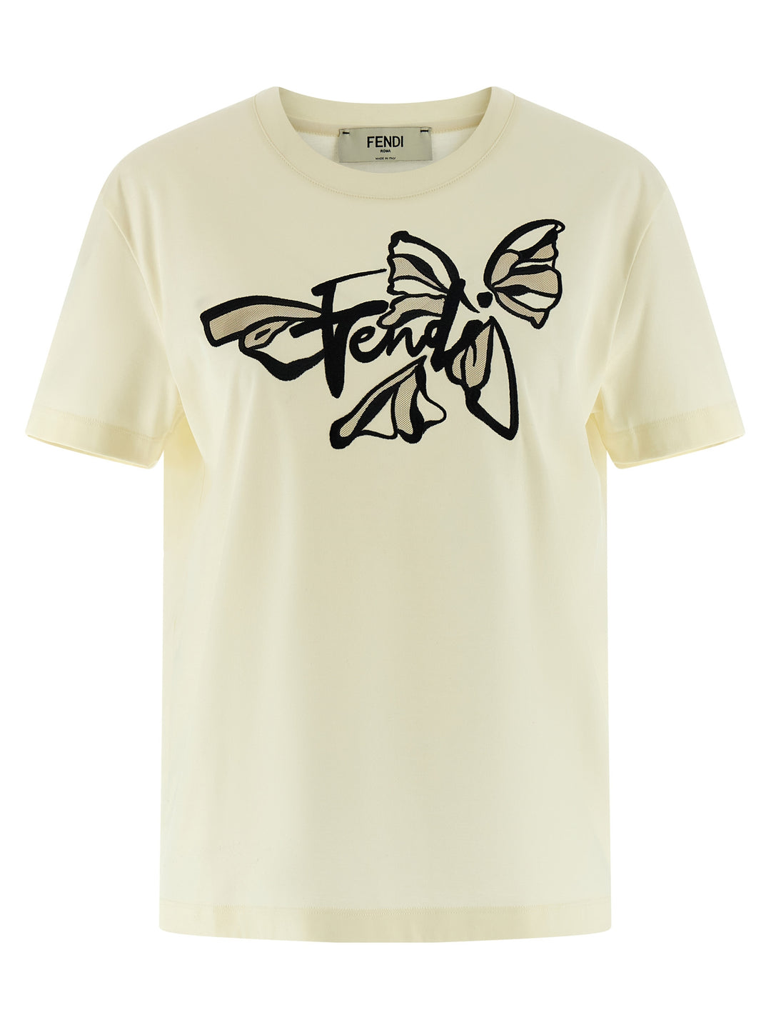 Fendi Nightfly T-shirt - Beige | 5f912bc6a8e9c70beaf8aff8088f6bbb5e04d67b