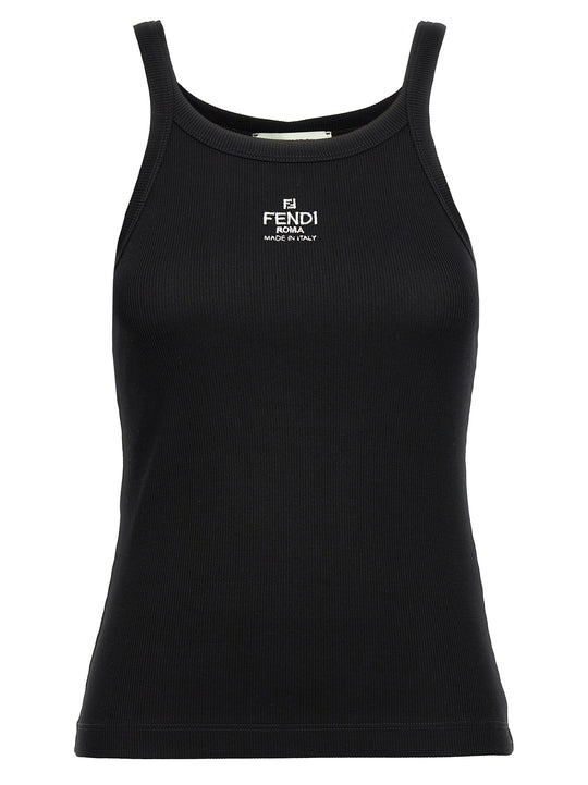 Logo Tank Top Tops Black