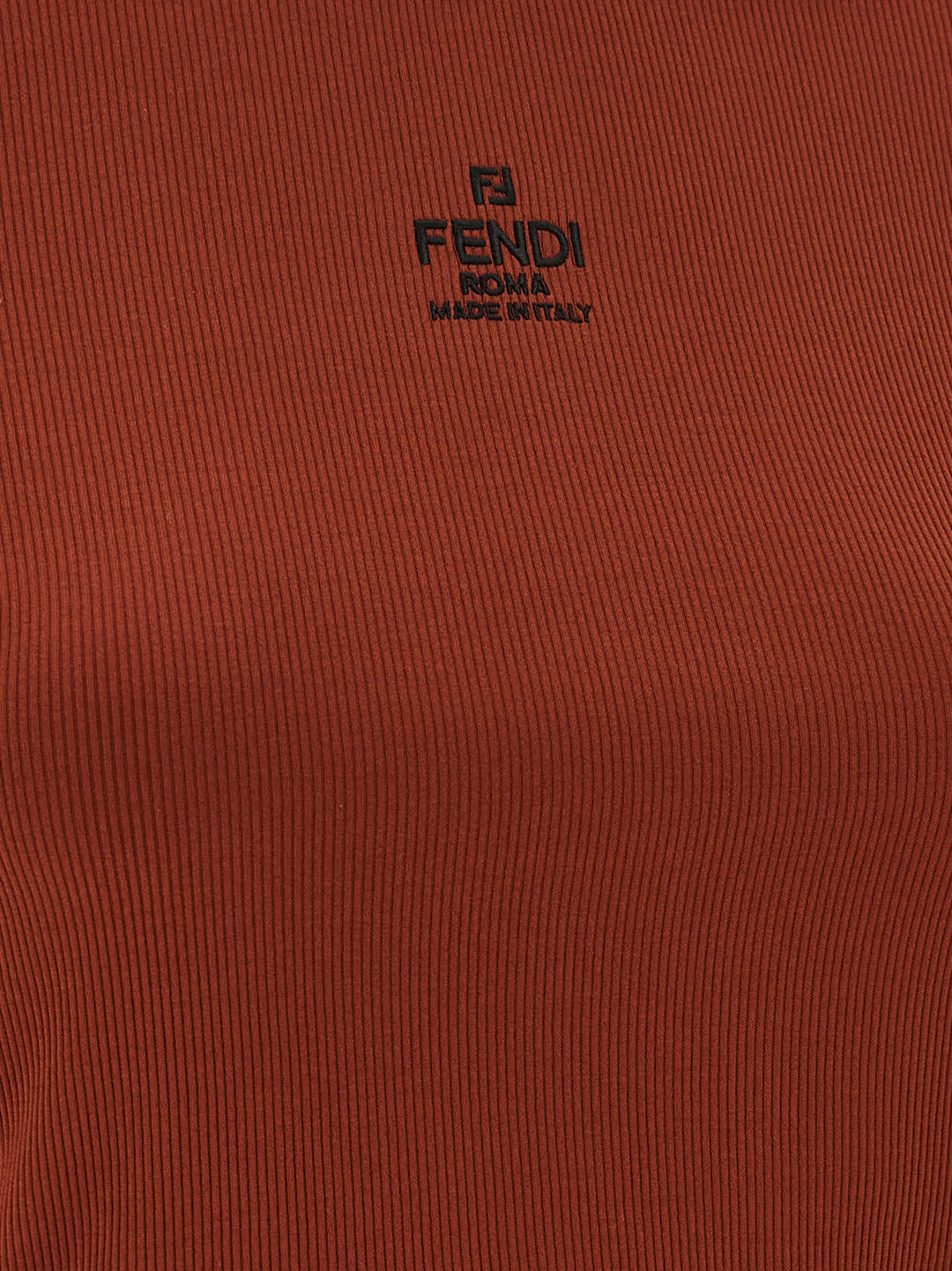 Fendi Logo Embroidery Top Tops - Brown | ccc2de85d3de59f4c50f373eccd2f06e7d90bfe8