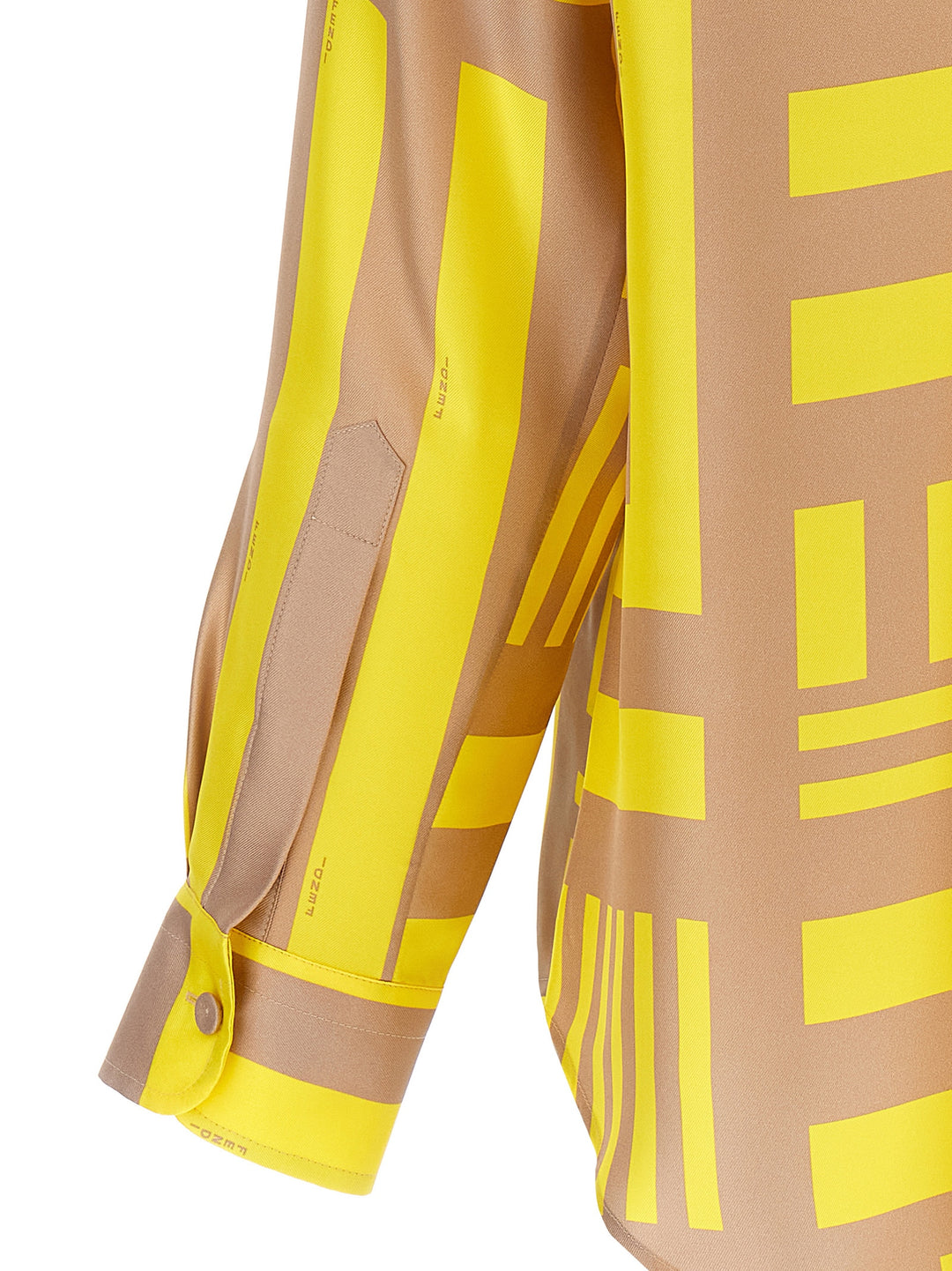 Fendi Labyrinth Shirt, Blouse Yellow