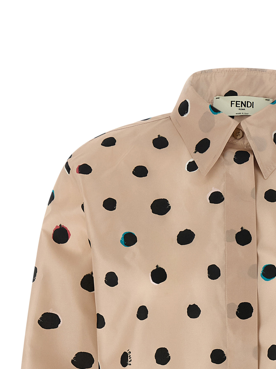 Fendi Falena Dots Shirt and Blouse - Pink | f8fc7588e98da9bd7f3e7049edf47f5dd66c6de3