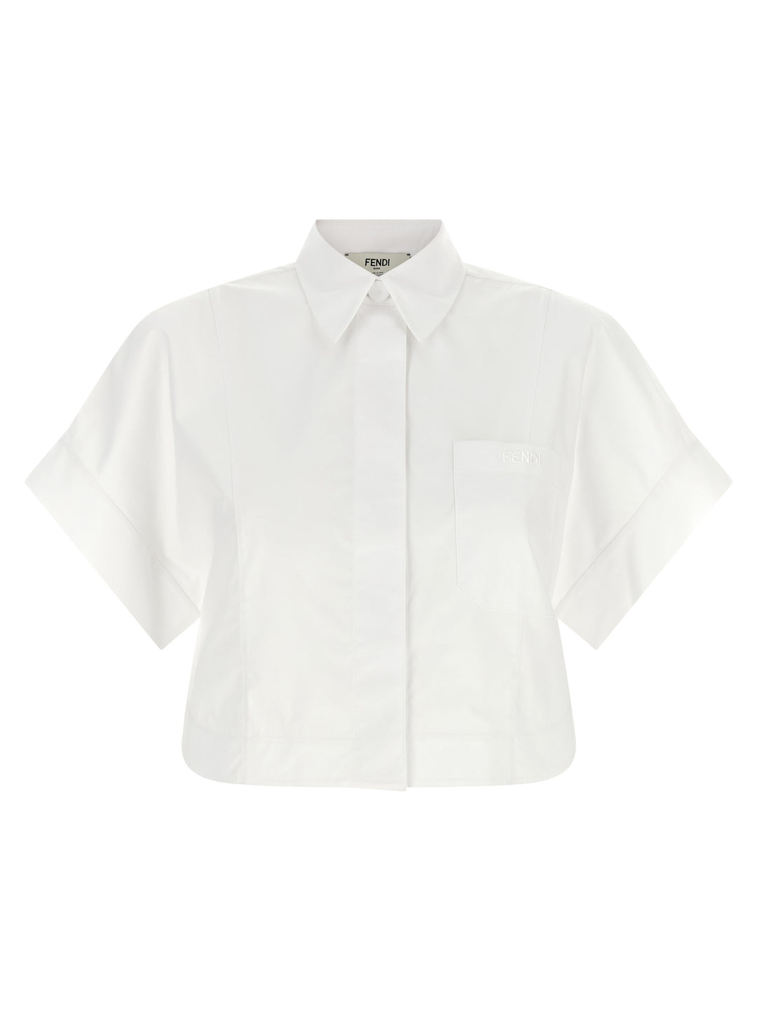 Fendi Maxi Button Shirt Shirt and Blouse - White | 78dcc7ce34a707d13b1ee1380b253d6e686513a4