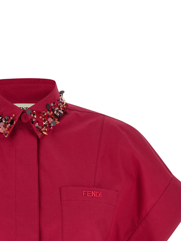 Fendi Shirt With Embroidery Shirt and Blouse - Multicolor | 8e27b9323eec8fefed863a0e8d57cb75cb2637e2
