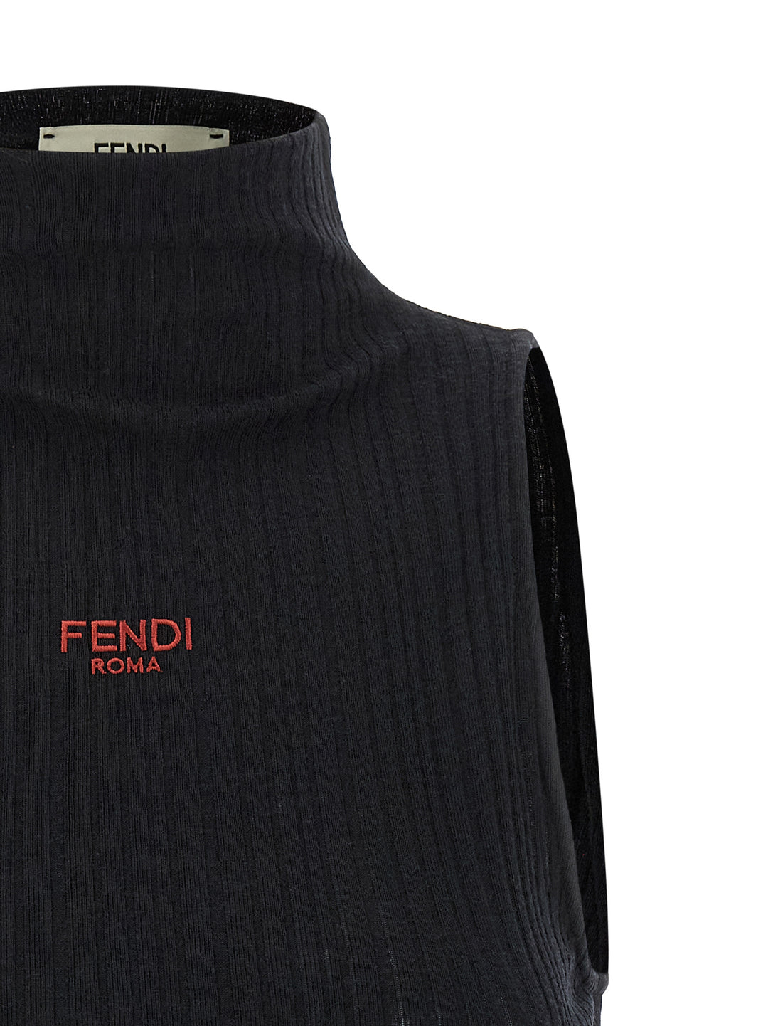 Fendi Ruffled Top Tops - Black | dd0cf164ce3f848d2a4dbad03fc02b0ca3553d7c