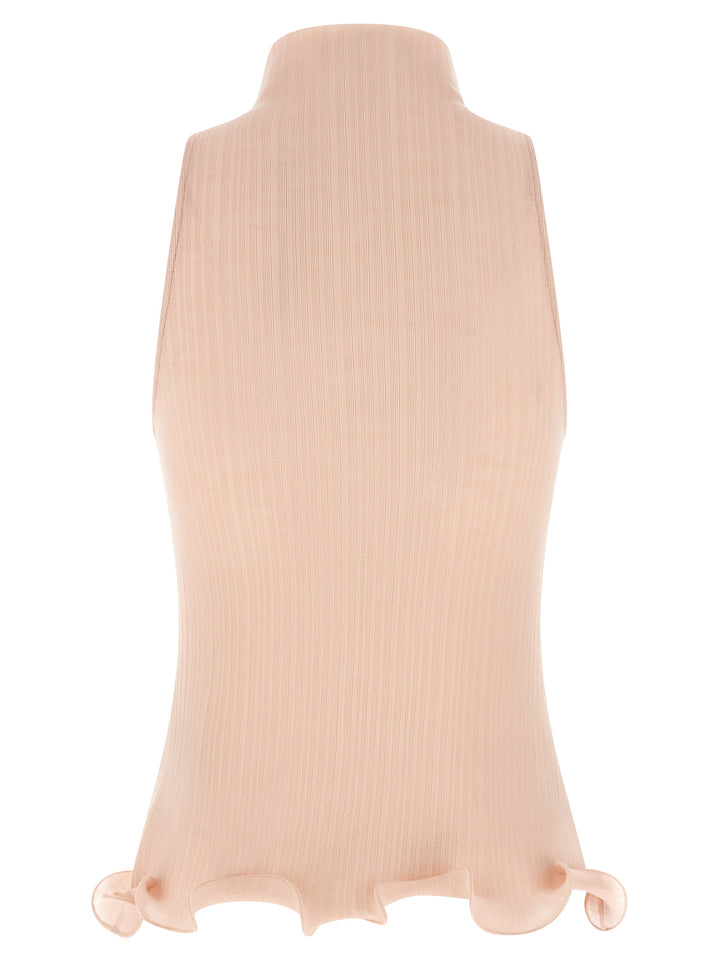 Fendi Ruffled Top Tops - Pink | d53501bb68eb174bac0e9a771926e539bf5d3e79