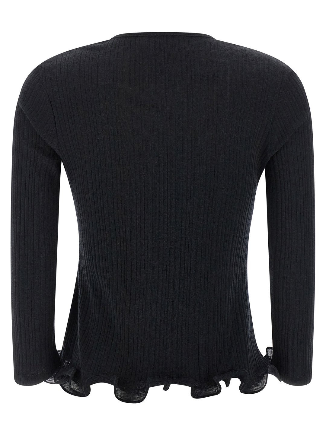 Fendi Ruffled Sweater Sweaters and Cardigans - Black | 0181000bac40e8d3fc2a3e04f68d9b439e7d66a1
