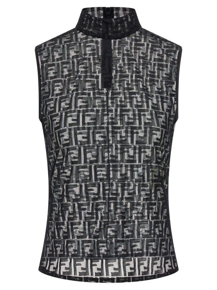 Fendi Ff Tops - Black | 188b04ee691739d2f0e96ab86d36a06fe08d8a08