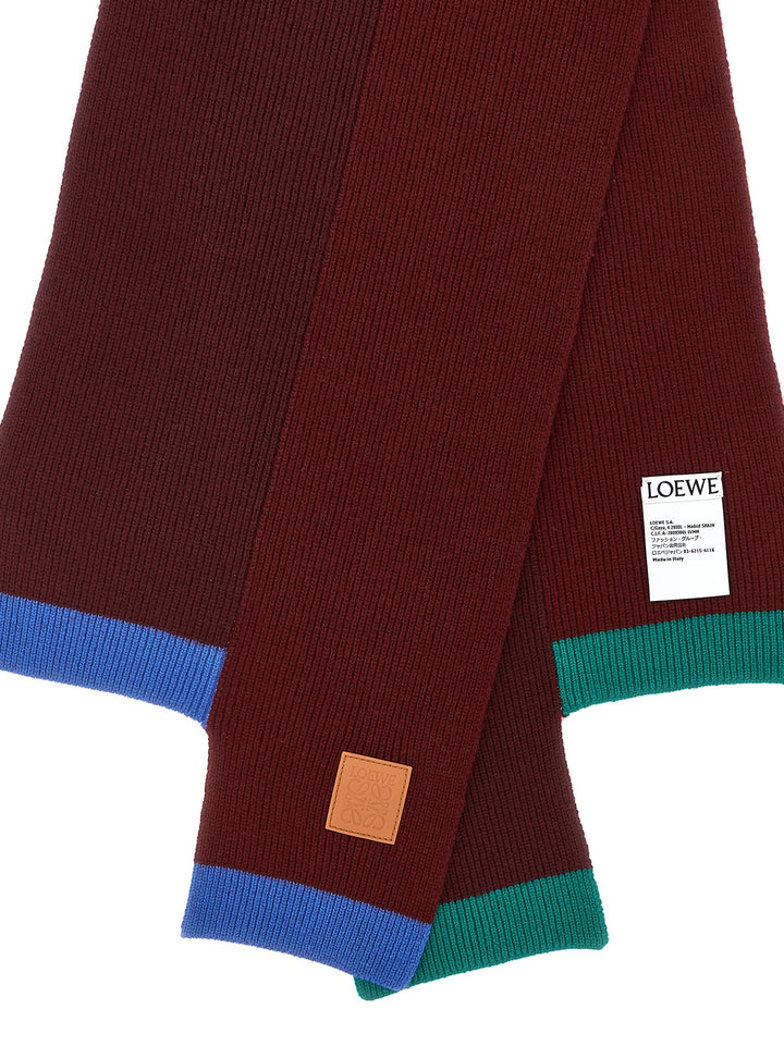 Loewe Wool Asymmetrical Scarf Scarves and Foulards - Multicolor | f90a56b3013bbadf325950af1985c2e546d5c989