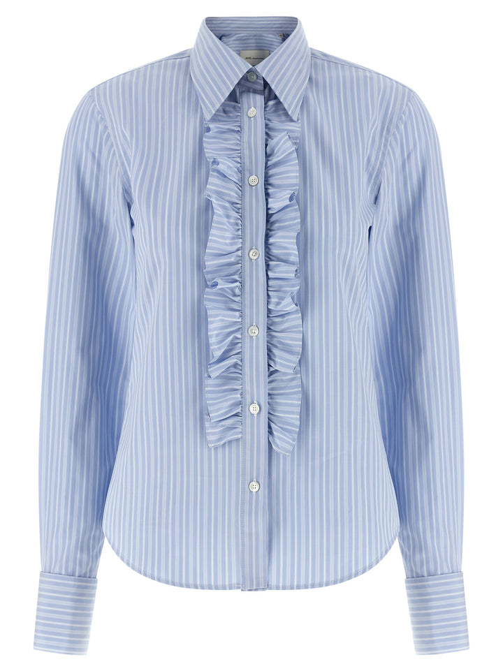 Ami Paris Jabot Shirt Shirt and Blouse - Light Blue | 9321a3f7a8effc557f720d3a59b9f003ae8f4b6c