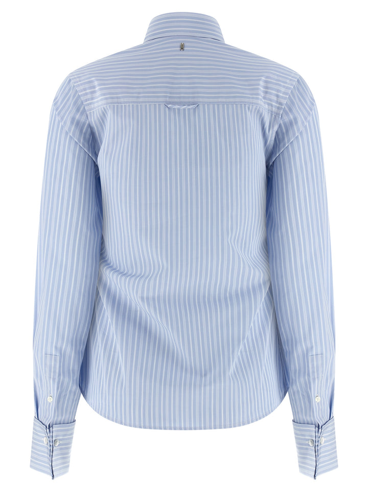 Ami Paris Jabot Shirt Shirt and Blouse - Light Blue | 4e66d180b7d478008e1add51b638c99ae9d15473
