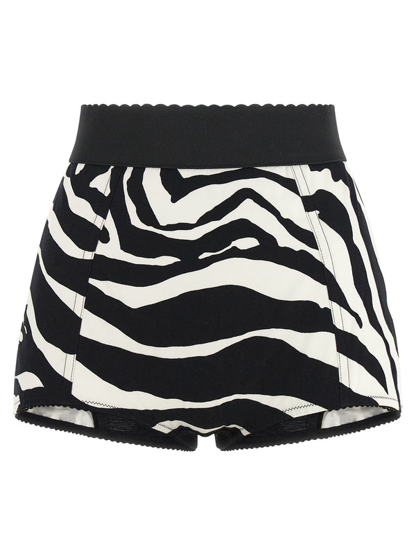 Zebra Bermuda And Short White/Black