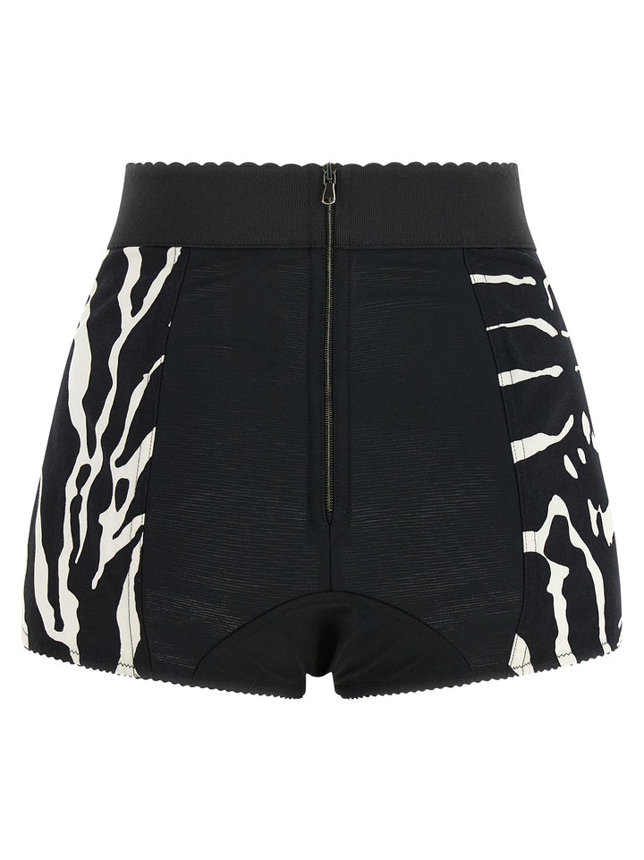 Dolce & Gabbana Zebra Bermuda and Short - White/Black | 983468bb6477b4145c60aa656231b121b0d97f4e