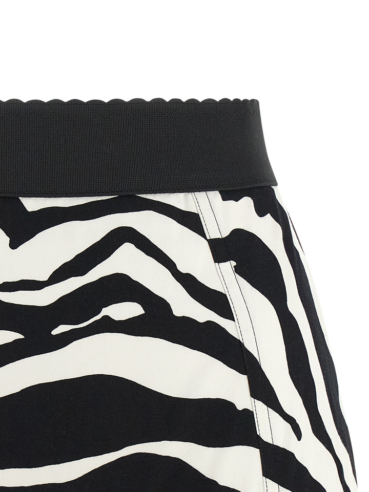 Dolce & Gabbana Zebra Bermuda and Short - White/Black | 9590ba3bc0cdff976ac7a798654df26c8225bdbc