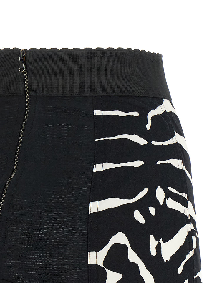 Dolce & Gabbana Zebra Bermuda and Short - White/Black | 0dc256b909b4337f132849198c8440fa244843fd
