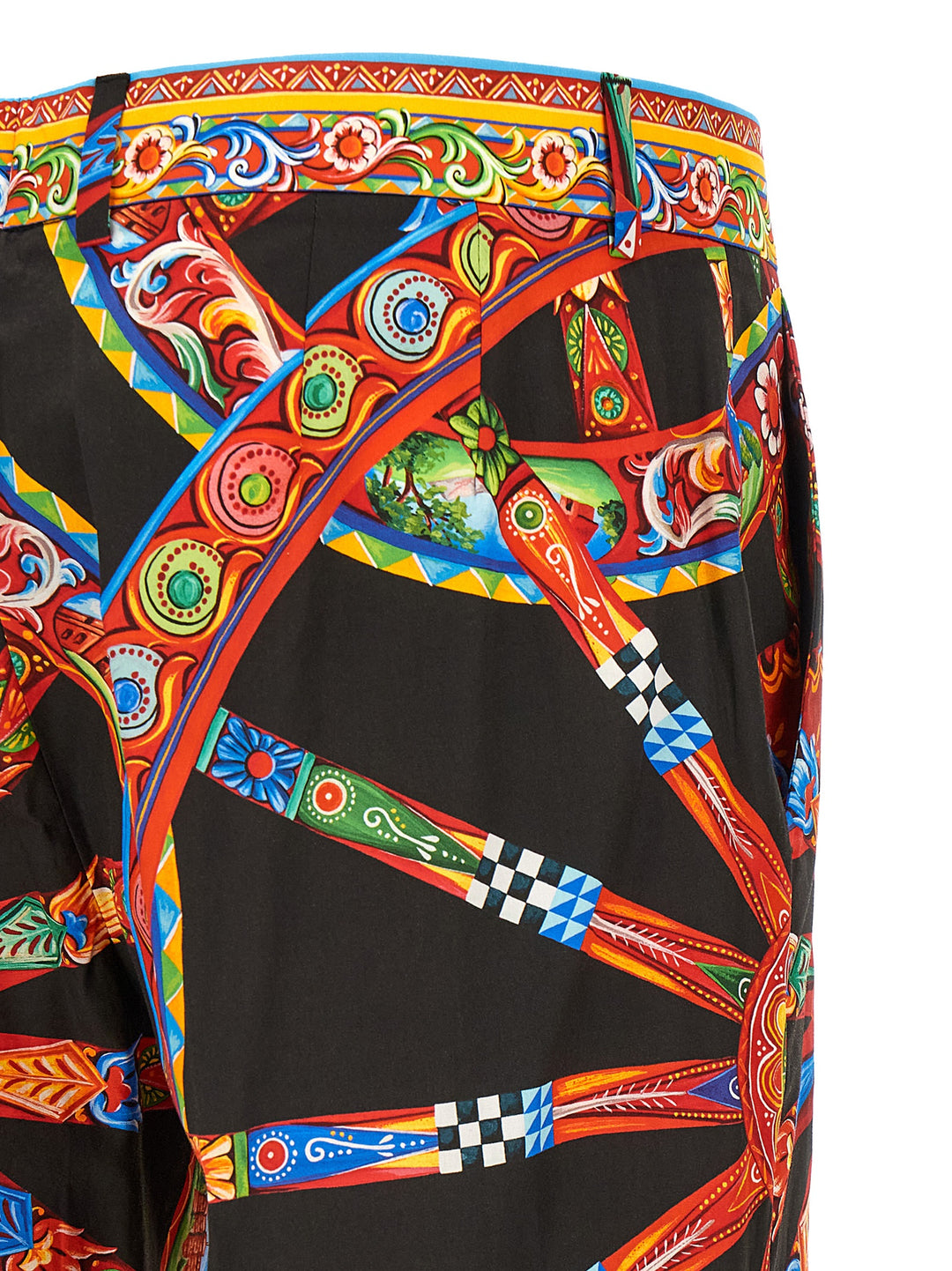 Dolce & Gabbana Carretto Pants - Multicolor | 503acd0656a5c471194b82b5a87c292ffc0bd995