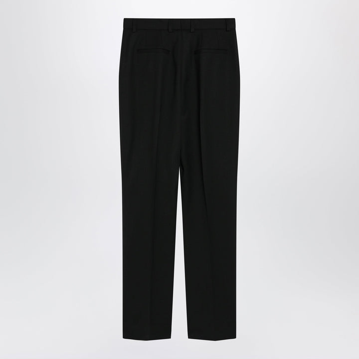 Dolce & Gabbana Black Tailored Trousers In Stretch Wool