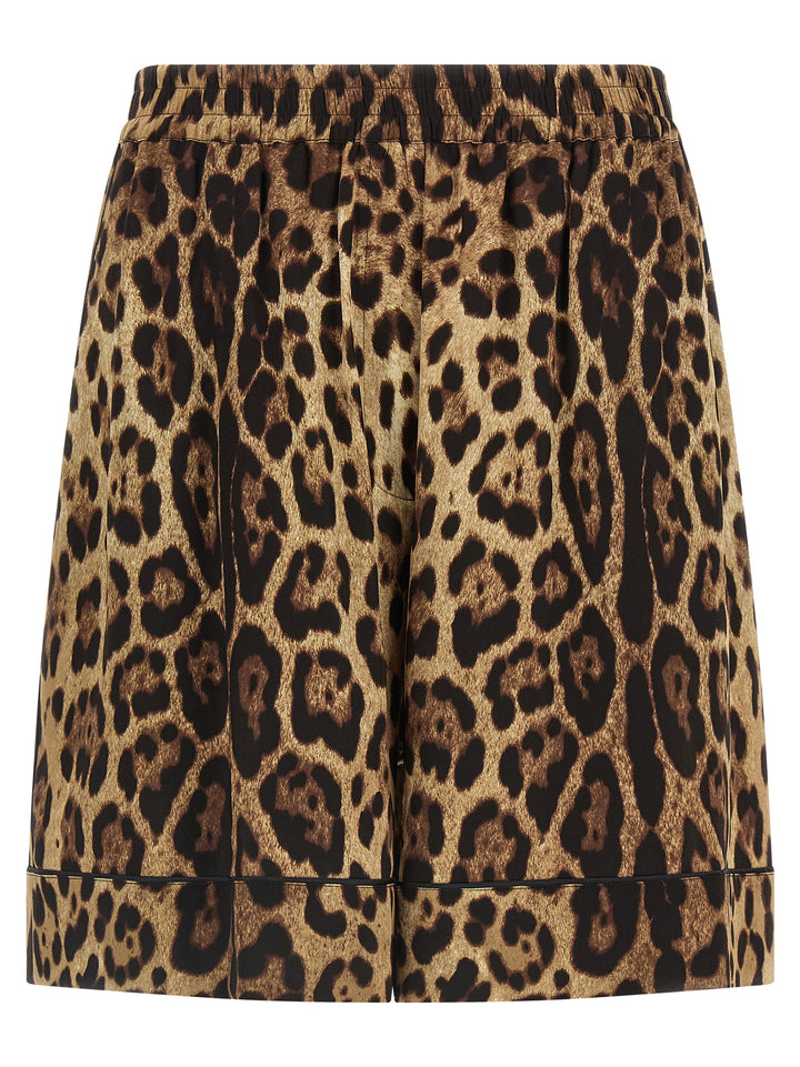 Dolce & Gabbana Leopard Shorts Bermuda and Short - Brown | 219db772091eea2724a7bda49d94757090d7df34