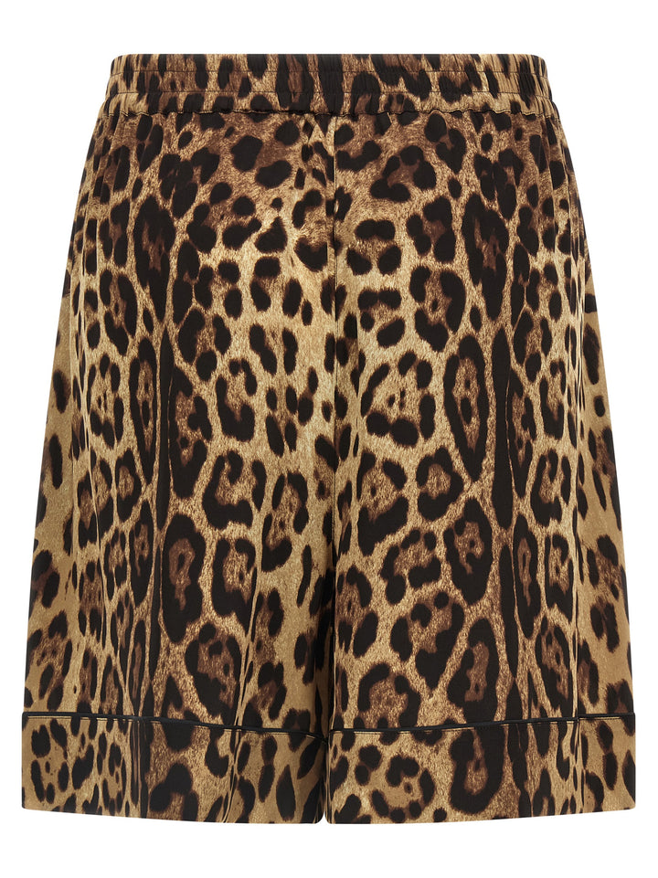 Dolce & Gabbana Leopard Shorts Bermuda and Short - Brown | cf9ec161b6134af99a95aac47a412b04f2b7524e