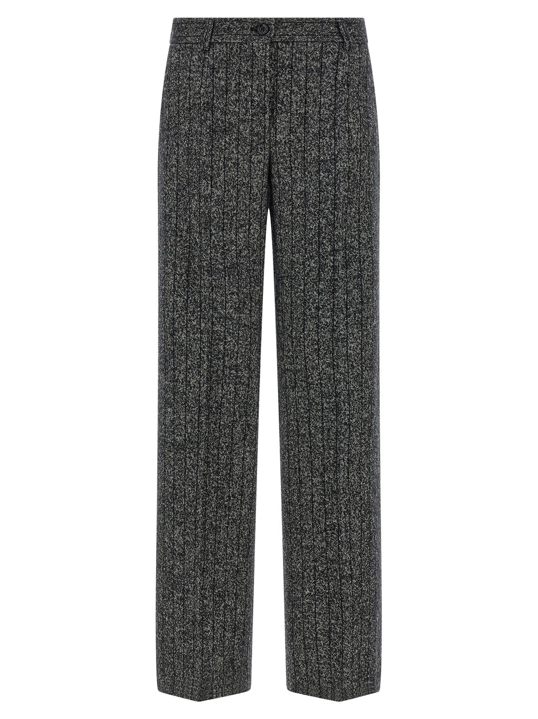 Dolce & Gabbana Striped Wool Pants - White/Black | 2ed816090c4da6115fd37a5554e1fdcf4db77276