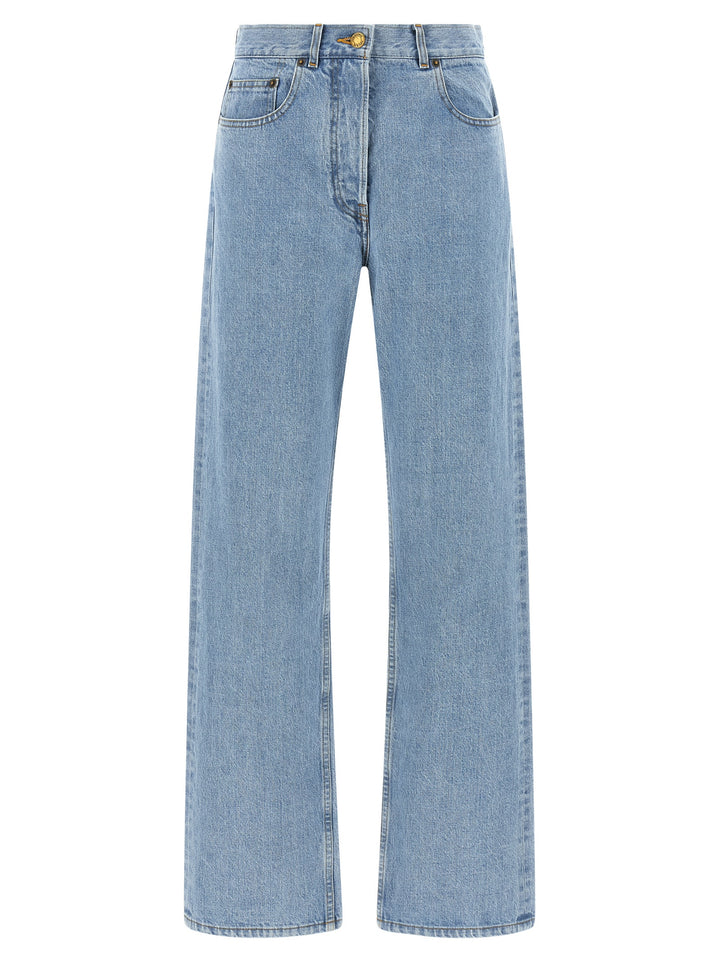 Thom Browne Back Martingale Jeans - Light Blue | 83a42f04c5093612a85d9bc53b641d8e13661593