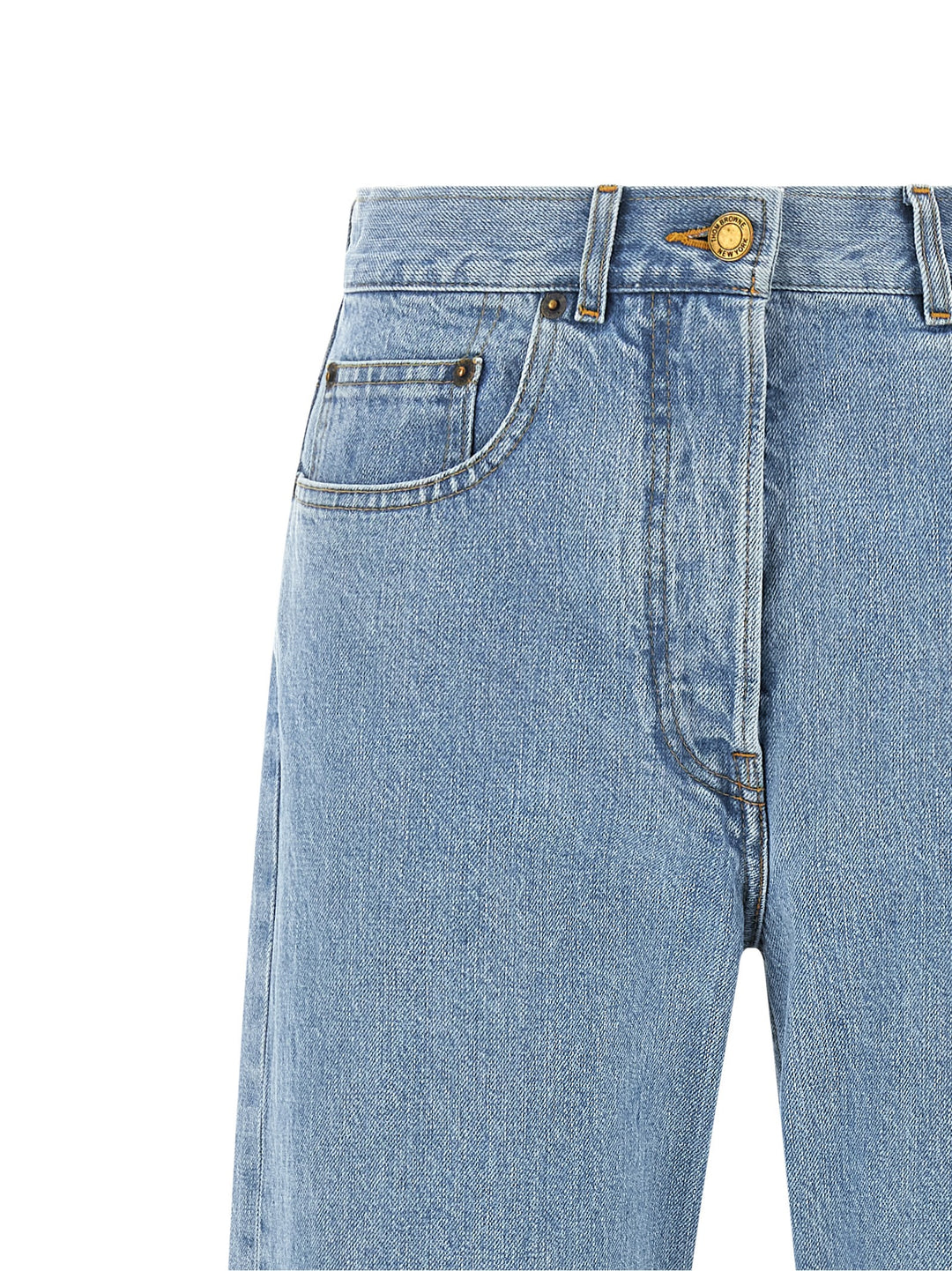 Thom Browne Back Martingale Jeans - Light Blue | 7a1404603e208e3e03ee331ee5743691f116b32f