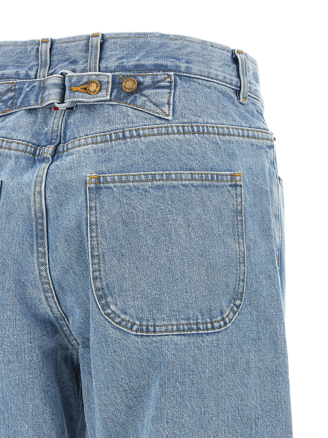 Thom Browne Back Martingale Jeans - Light Blue | 0771857cb1e76086c50c1a829d8b538e4d8f8d15