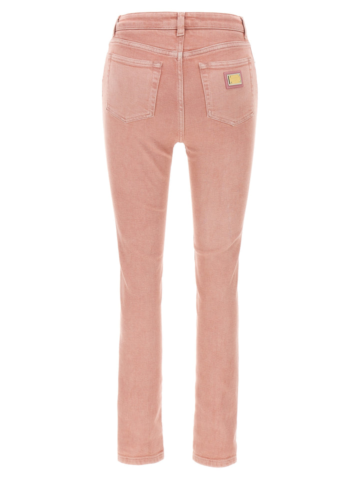 Dolce & Gabbana High Waist Jeans - Pink | c960d3b7e31adfae7c545117e00fee809addaf16