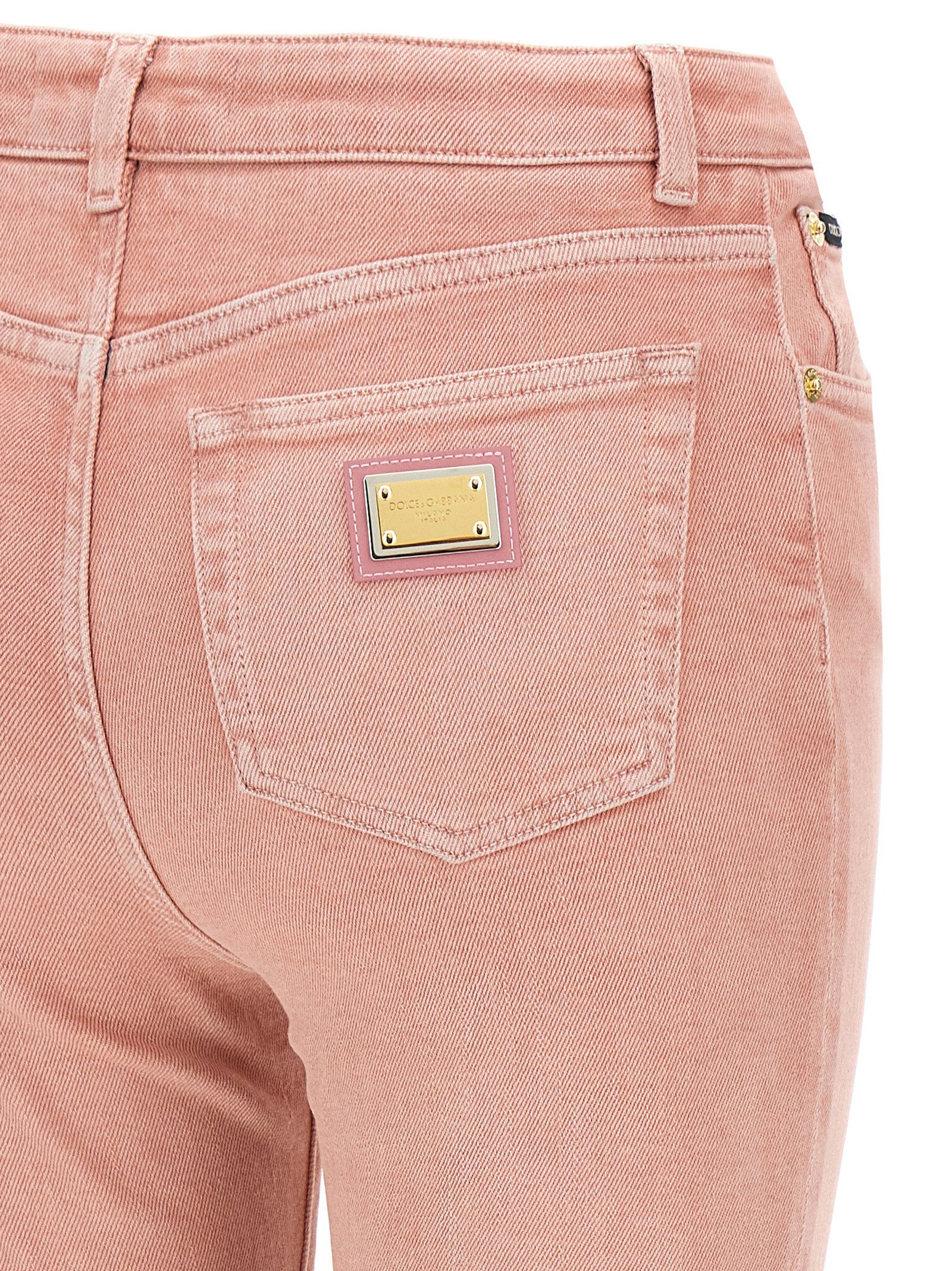 Dolce & Gabbana High Waist Jeans Pink | Wanan Luxury Dolce & Gabbana High Waist Jeans Pink | Wanan Luxury