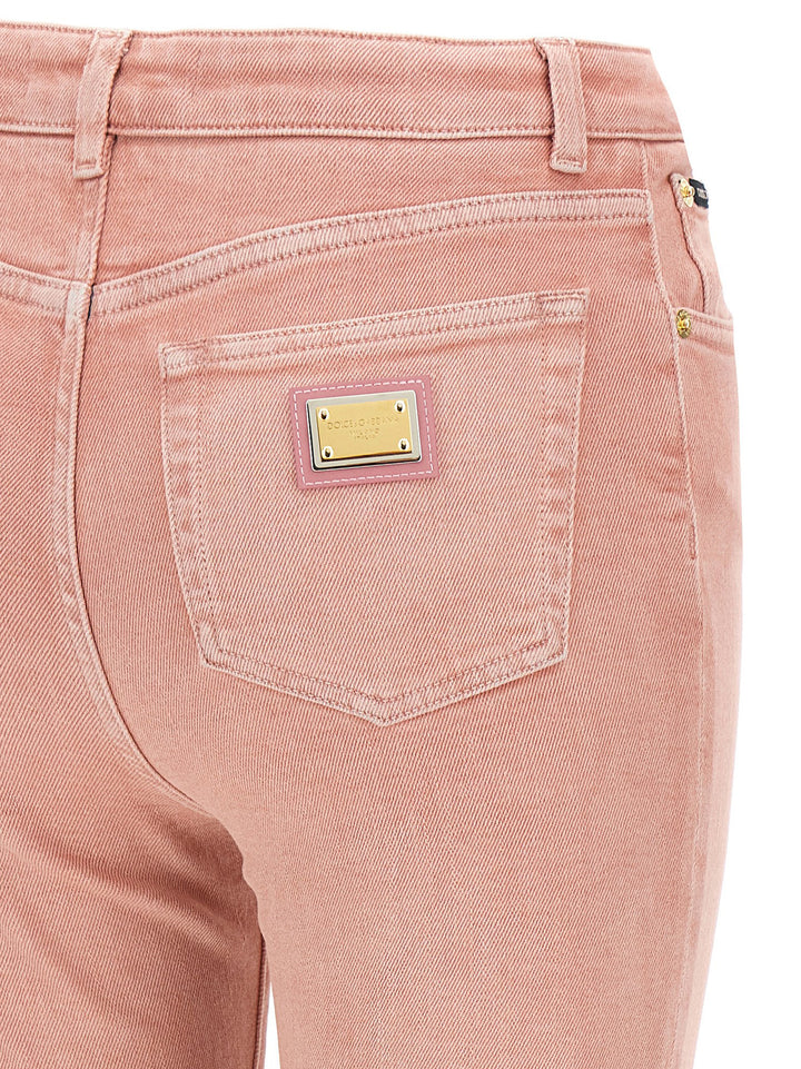 Dolce & Gabbana High Waist Jeans - Pink | 796e2a04814fc81566ba9593b412137368c53de5