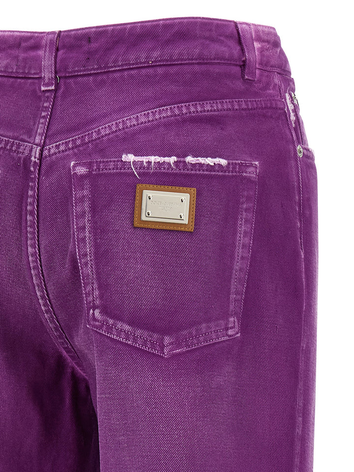 Dolce & Gabbana 5-Pocket Pants - Purple | 102dc6880d8dd704337d1a0464dd44025e3d6979