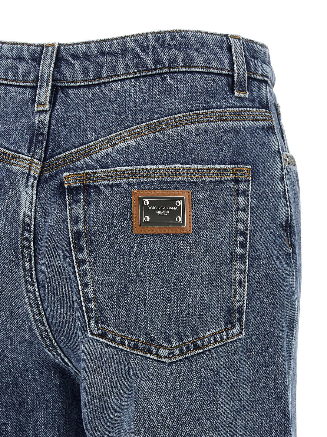 Dolce & Gabbana Logo Tag Jeans - Blue | 0ba028e9a9ce26792caaa8cb1bd58ced02a0dfa3