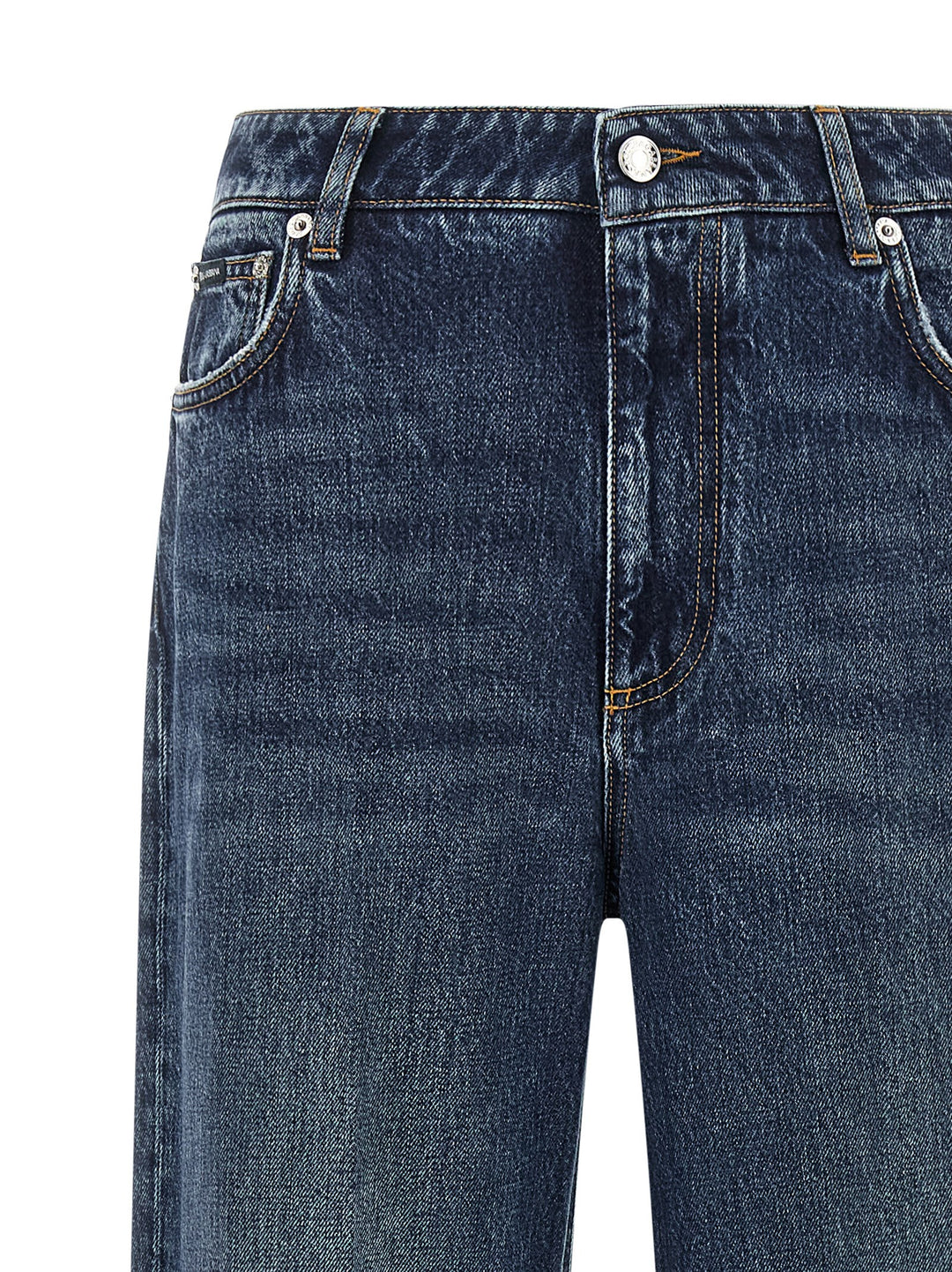 Dolce & Gabbana Logo Plaque Jeans - Blue | ec7bc14c0a36caaf53c56b4a0172ac248ceadfaa
