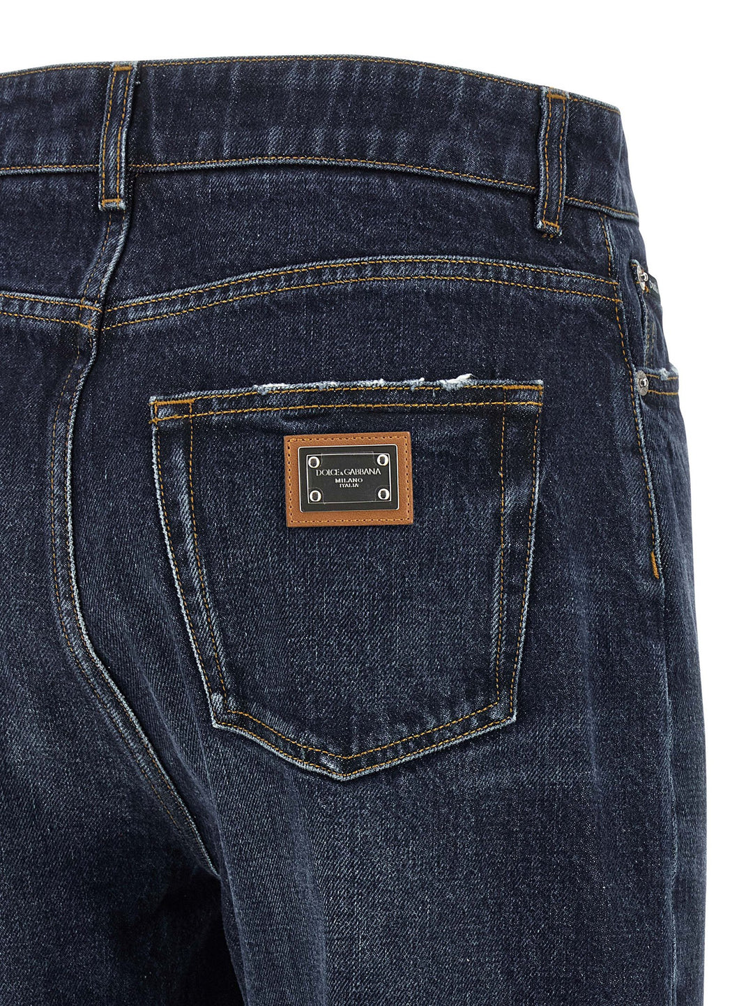 Dolce & Gabbana Logo Tag Jeans - Blue | 54133d4195fc3b0957dbb13c39657b58a40bb798