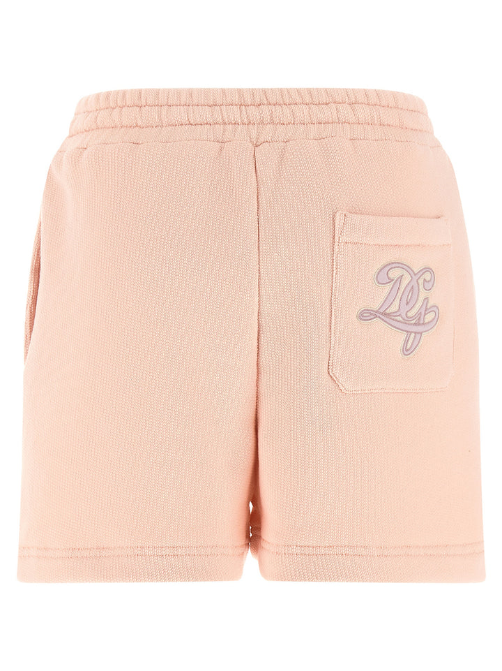 Dolce & Gabbana Logo Patch Shorts Bermuda and Short - Pink | 8b51d9ea3757344e28050dcd9d11e67269e22d78