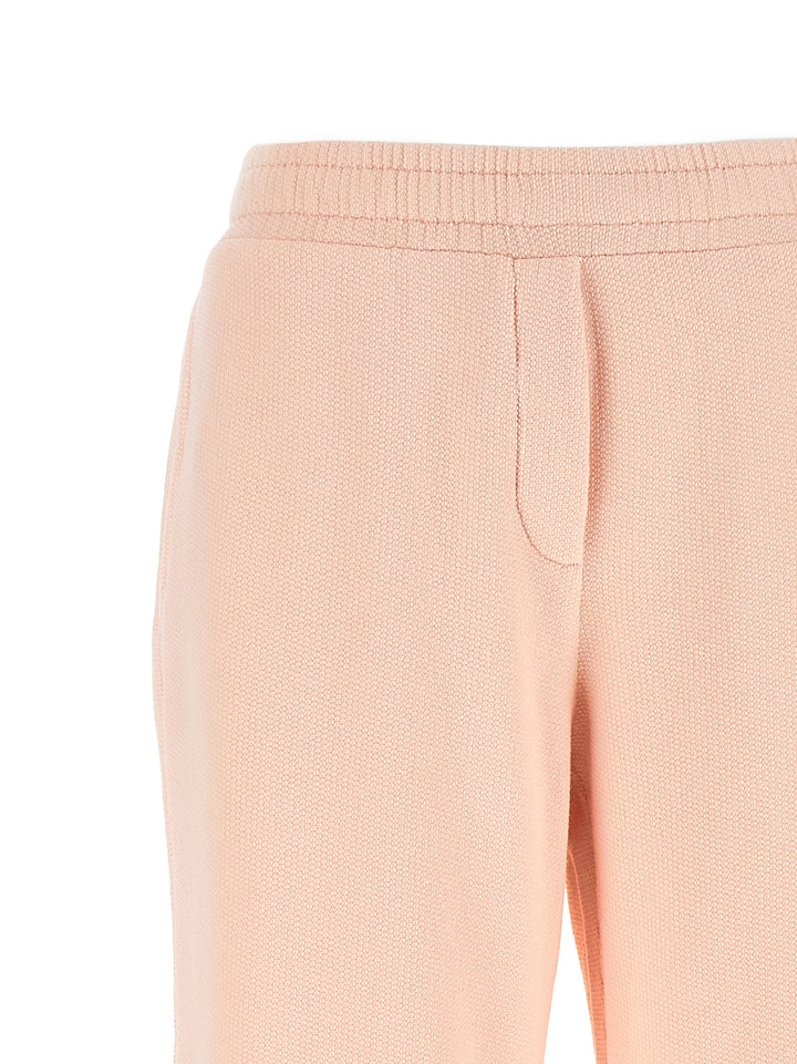 Dolce & Gabbana Logo Embroidery Joggers Pants - Pink | 4db6bb5e0df2e0bfc64d14831560e1866b2d8940