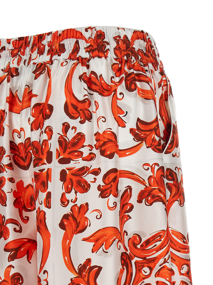 Dolce & Gabbana Maiolica Pants - Orange | 04696a773c8e1b91b0ec6856c193d46930c83cbf