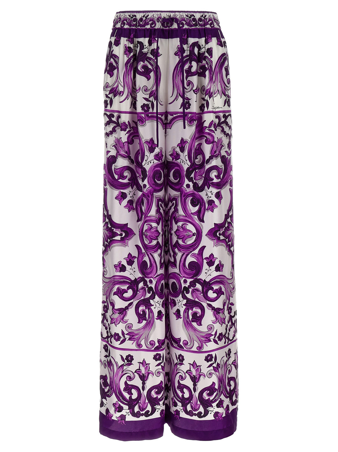 Dolce & Gabbana Majolica Print Pants - Purple | df37c95e3933b836864f471d06112e2e593f541f