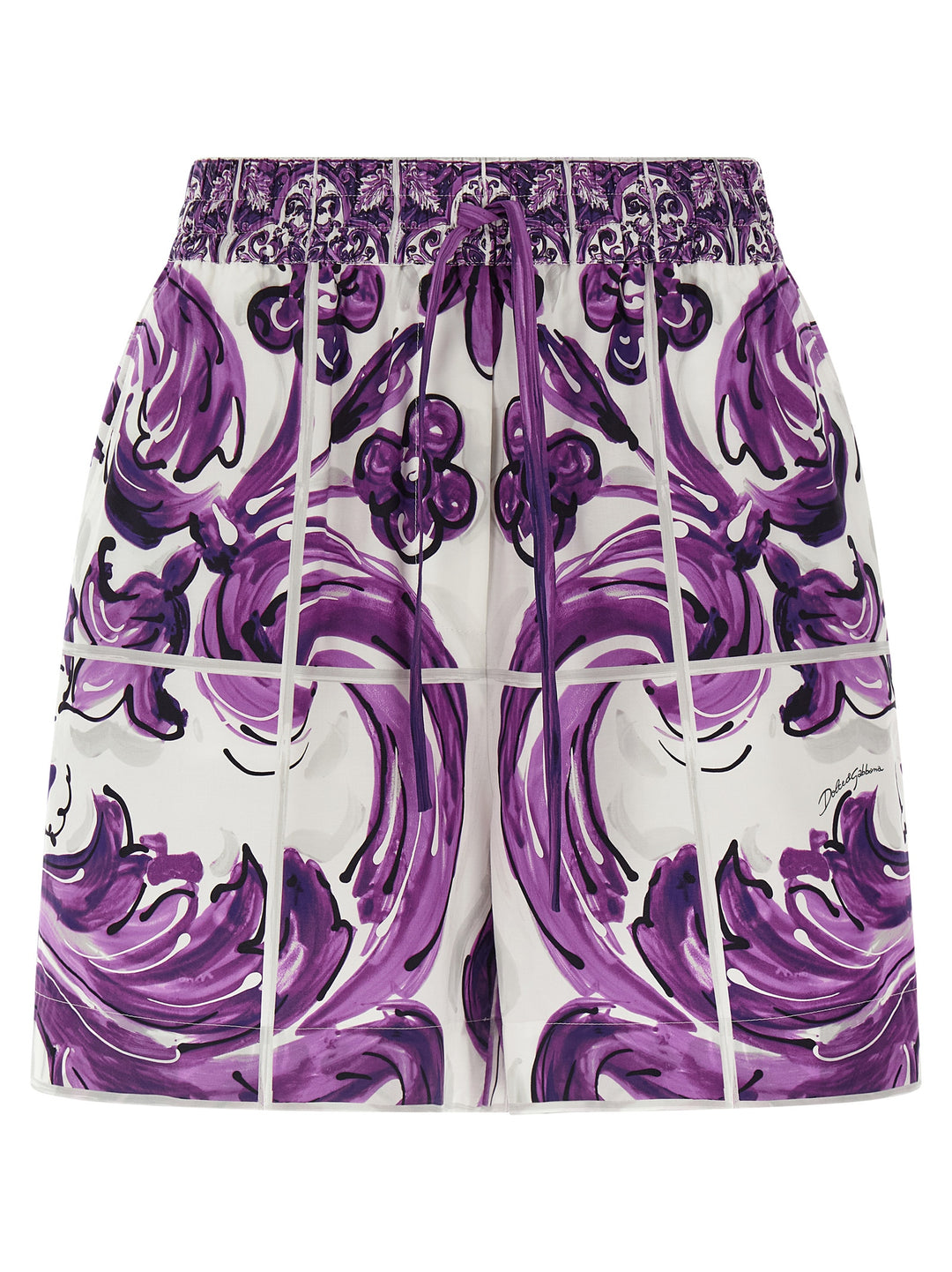 Dolce & Gabbana Maiolica Bermuda and Short - Multicolor | c4d9d68bb39c97ae6fd579f43c0ca3c9003844d6