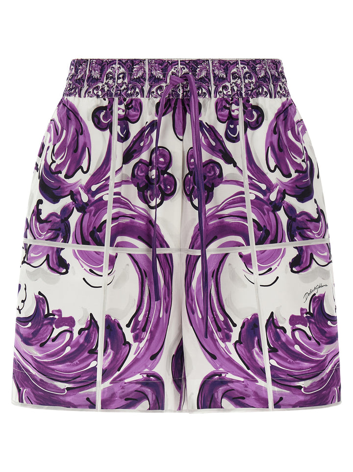 Dolce & Gabbana Maiolica Bermuda and Short - Multicolor | c4d9d68bb39c97ae6fd579f43c0ca3c9003844d6