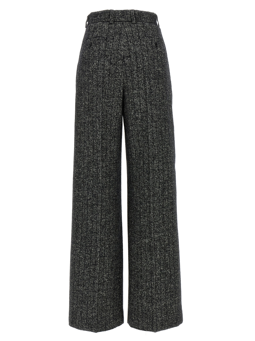 Dolce & Gabbana Striped Wool Pants - White/Black | 5db6e9b522df05d49e2fe1231eb1af40115c1633