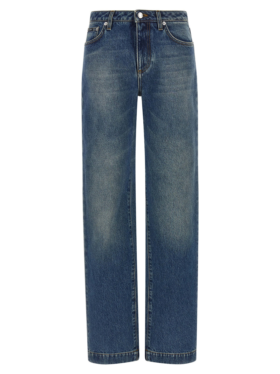 Dolce & Gabbana Logo Tag Jeans - Blue | 63779213f2d6c61e397f45b203813dc47284f0c1