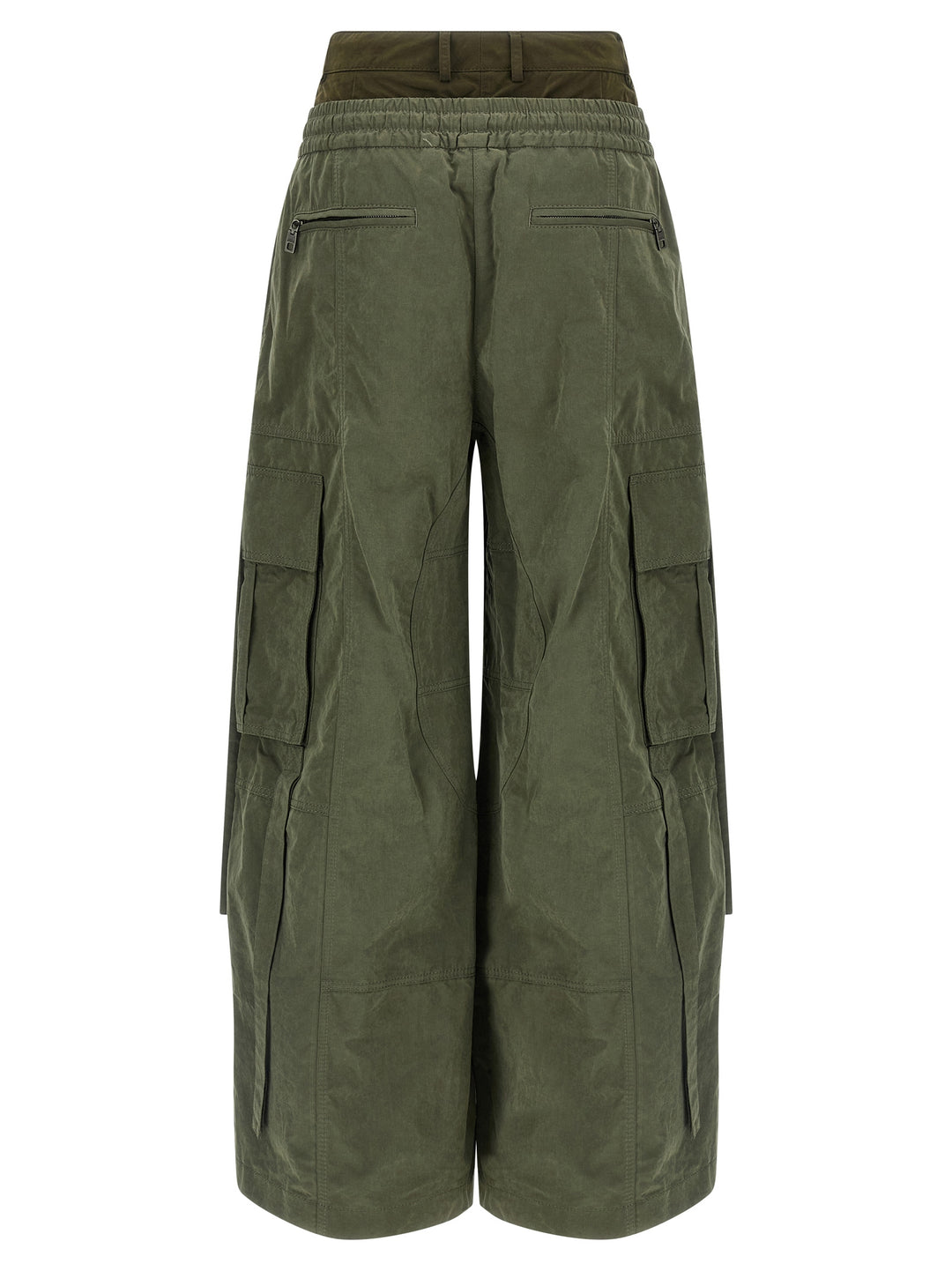 Dolce & Gabbana Double Layer Cargo Pants - Green | c0454ce7b9c520573a287efadaf8bc10a5dc47dc