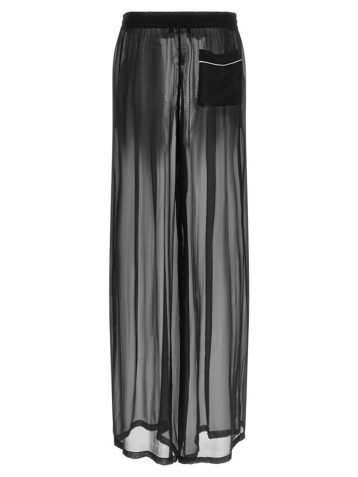 Dolce & Gabbana Chiffon Pants - Black | 23fa20fa6307b0e24e027946808895e3b5a848d4