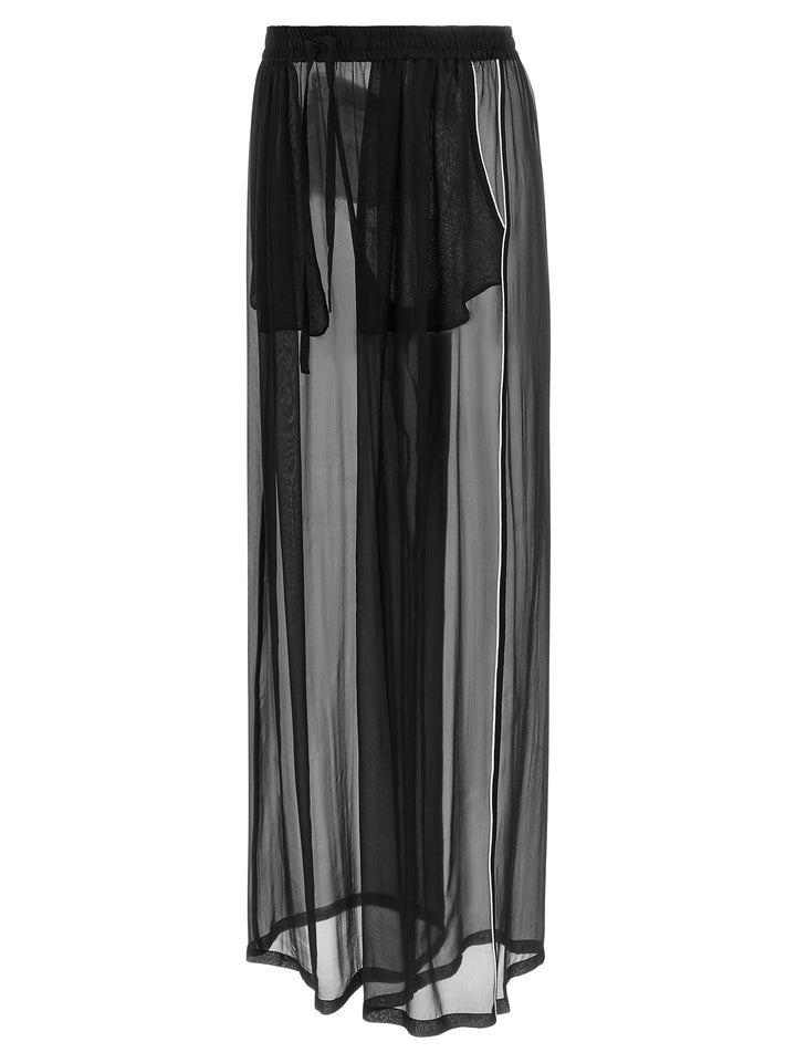 Dolce & Gabbana Chiffon Pants - Black | 666a58bdb6df3c1832d7697222576163f733d880