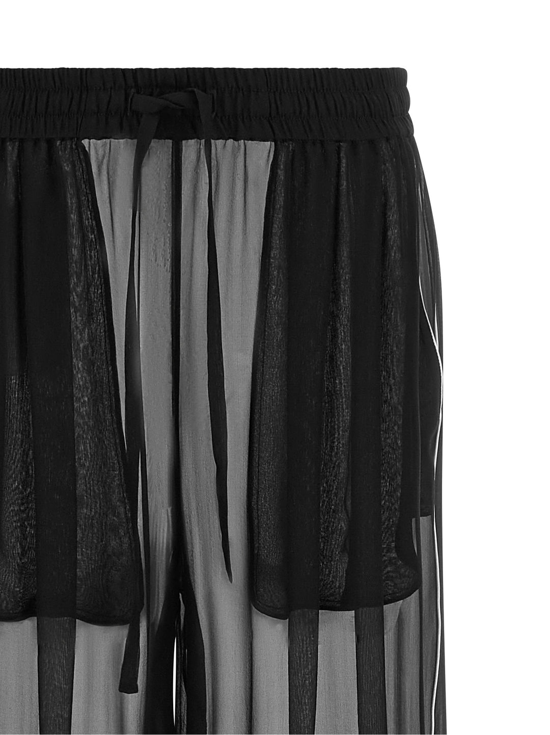 Dolce & Gabbana Chiffon Pants - Black | f9b73ce667a3192881fc7c19ae8ceb37e9e75bfa